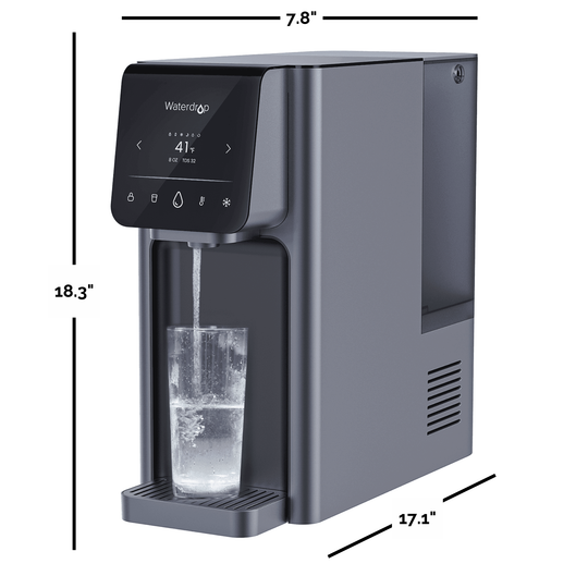 Countertop Reverse Osmosis, Hot and Cold Water Dispenser,  Waterdrop A1