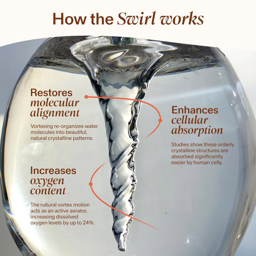 Swirl Structured Water Carafe