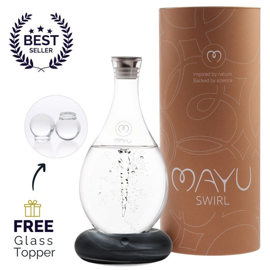 MAYU Swirl Carafe | Onyx